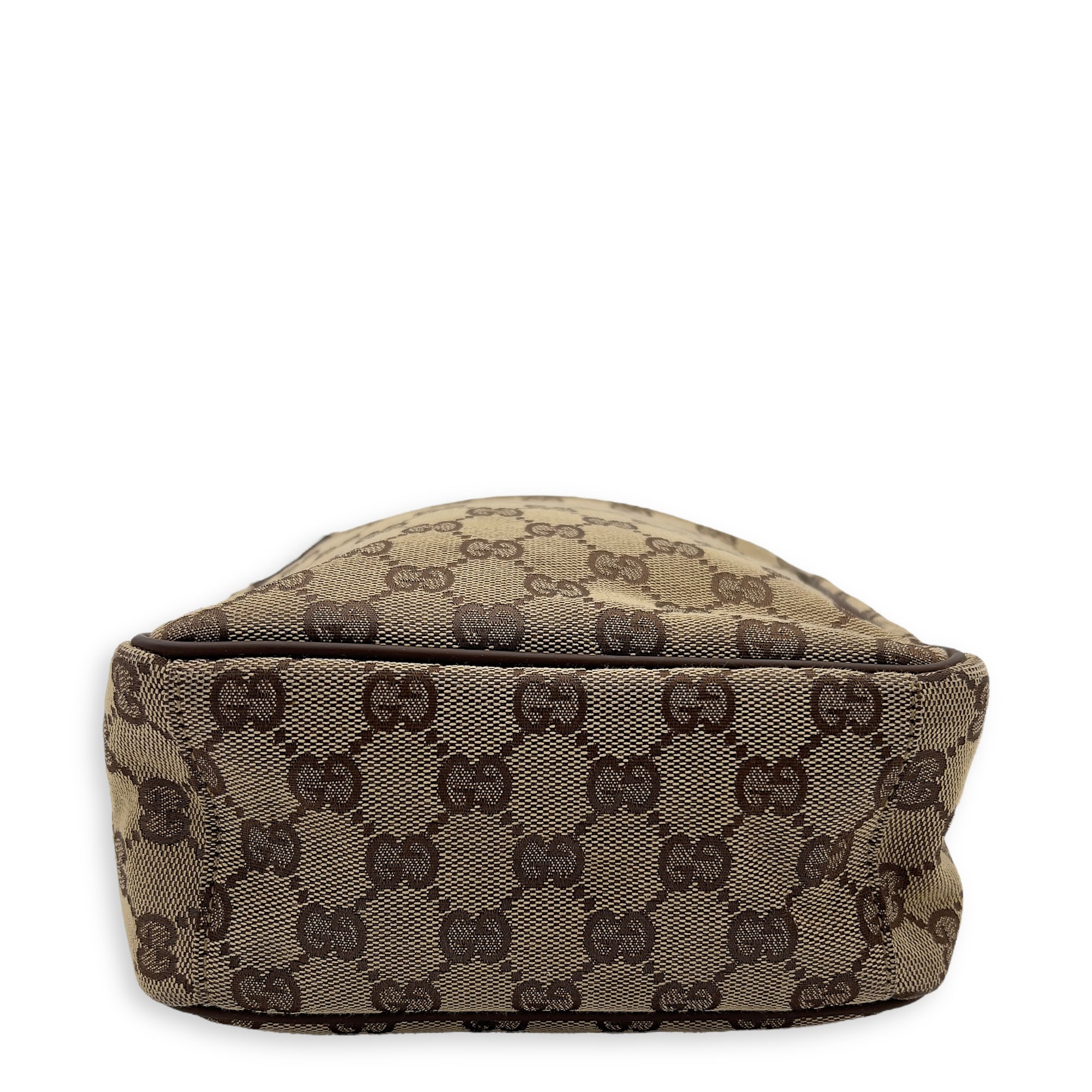 GG Crossbody Bag Brown in Canvas, Gold hardware