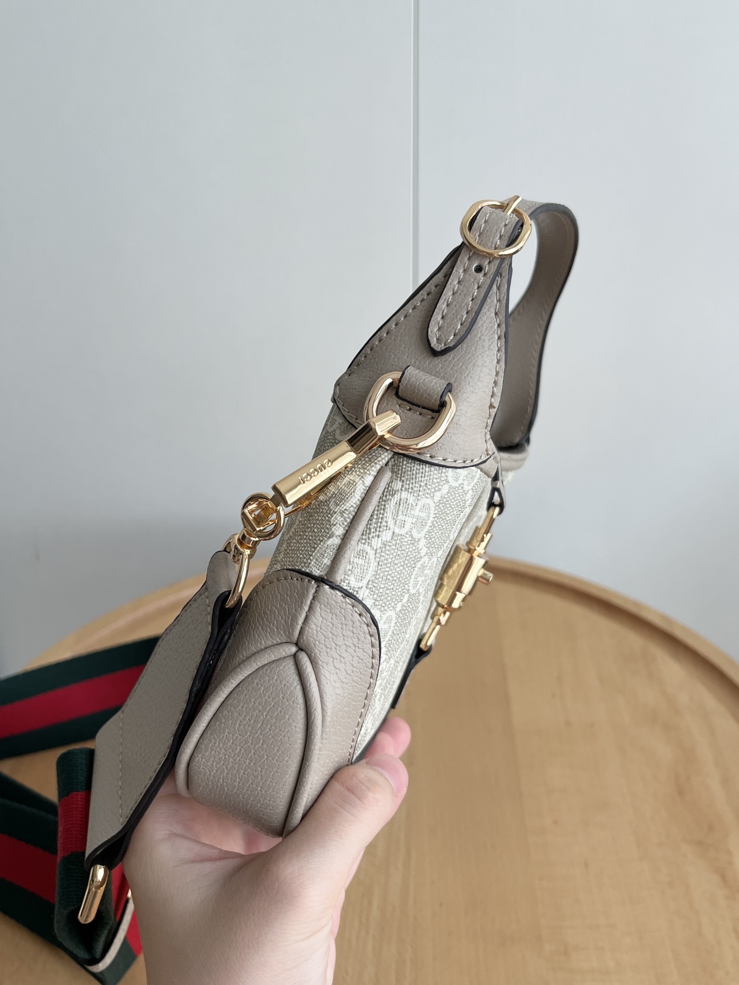 Gucci Jackie 1961 Mini GG And Leather Bag