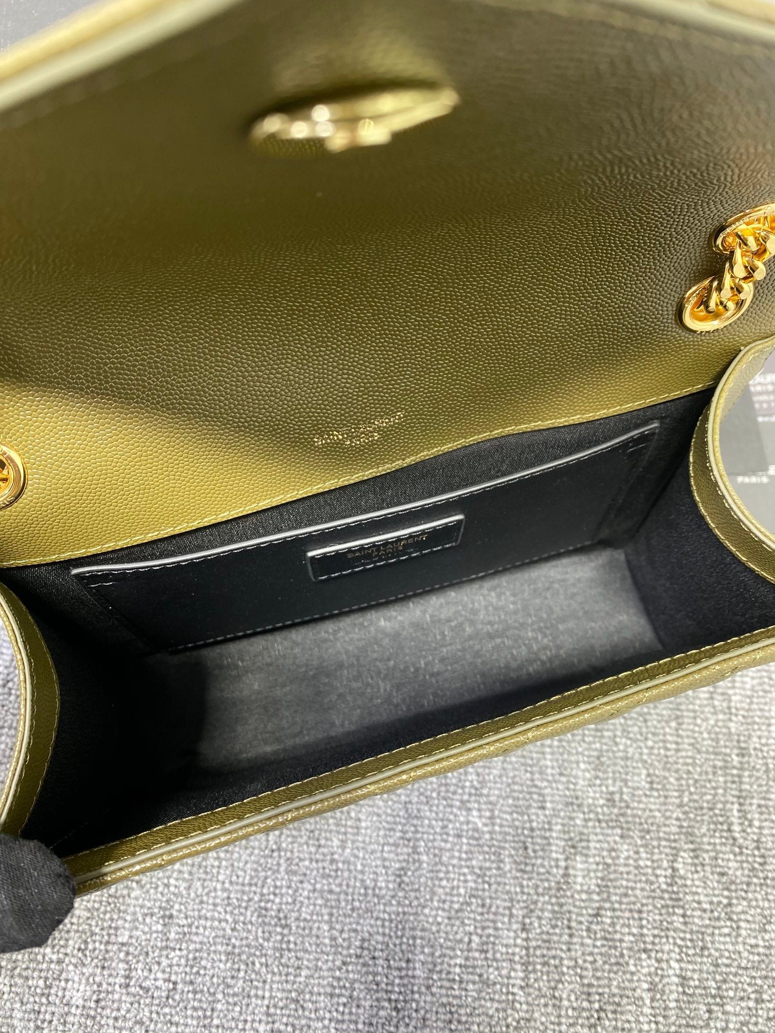 YSL Envelope Medium Bag In Mix Matelasse Grain De Poudre Embossed Leather