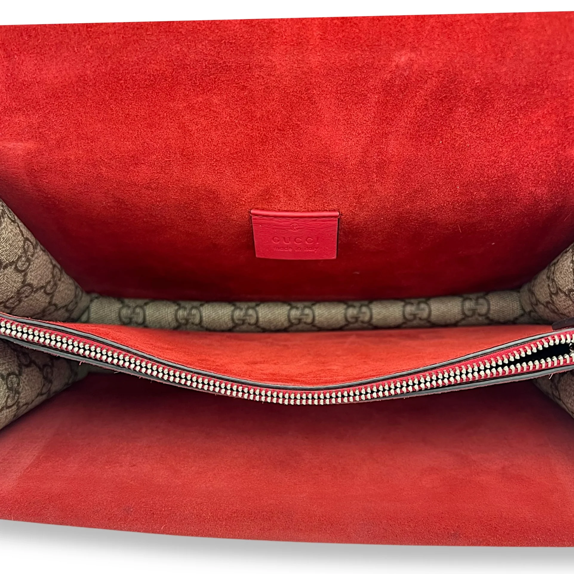 Dionysus Shoulder Bag Beige in Coated Canvas, Silver hardware