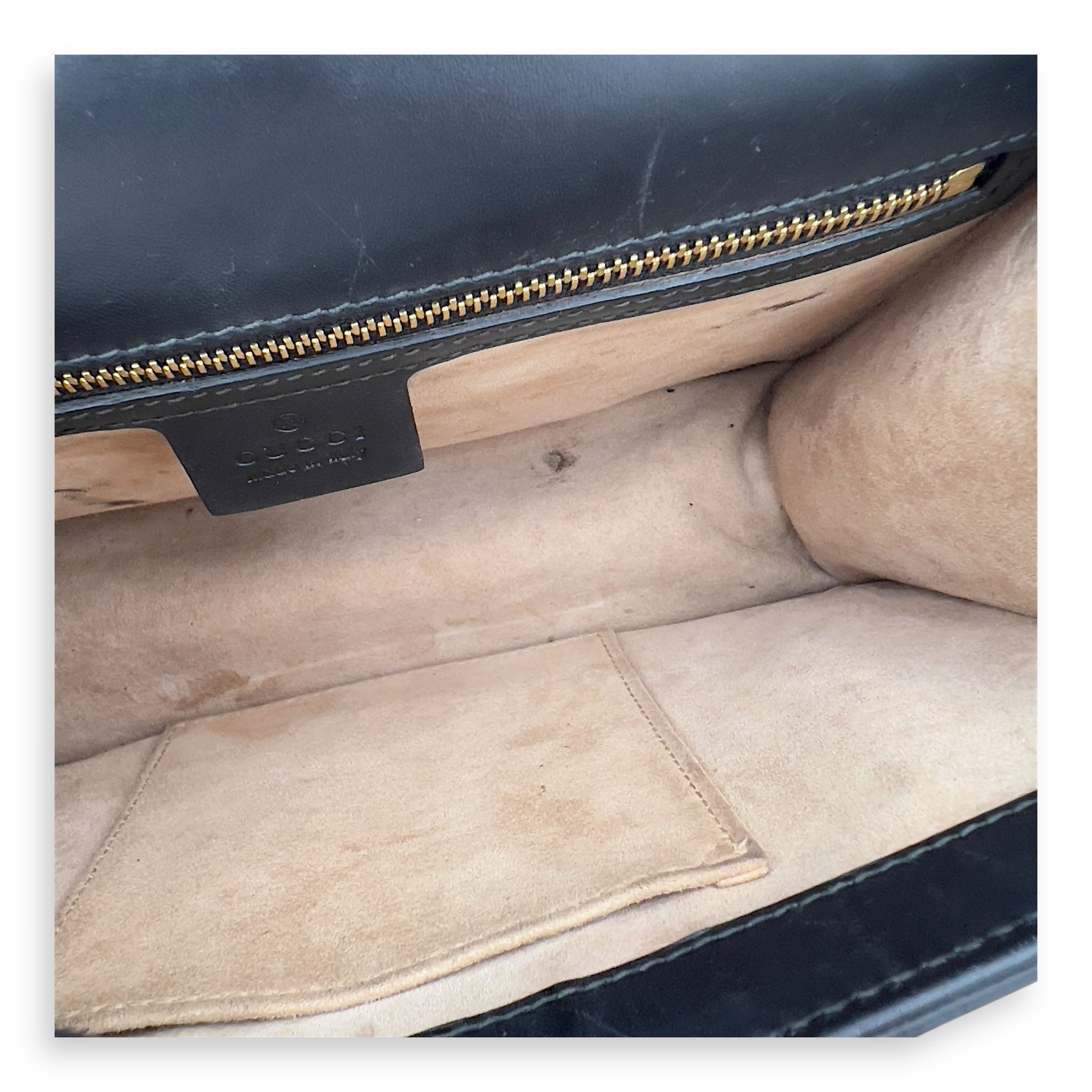 Sylvie Shoulder Bag Black in Calfskin, Gold hardware