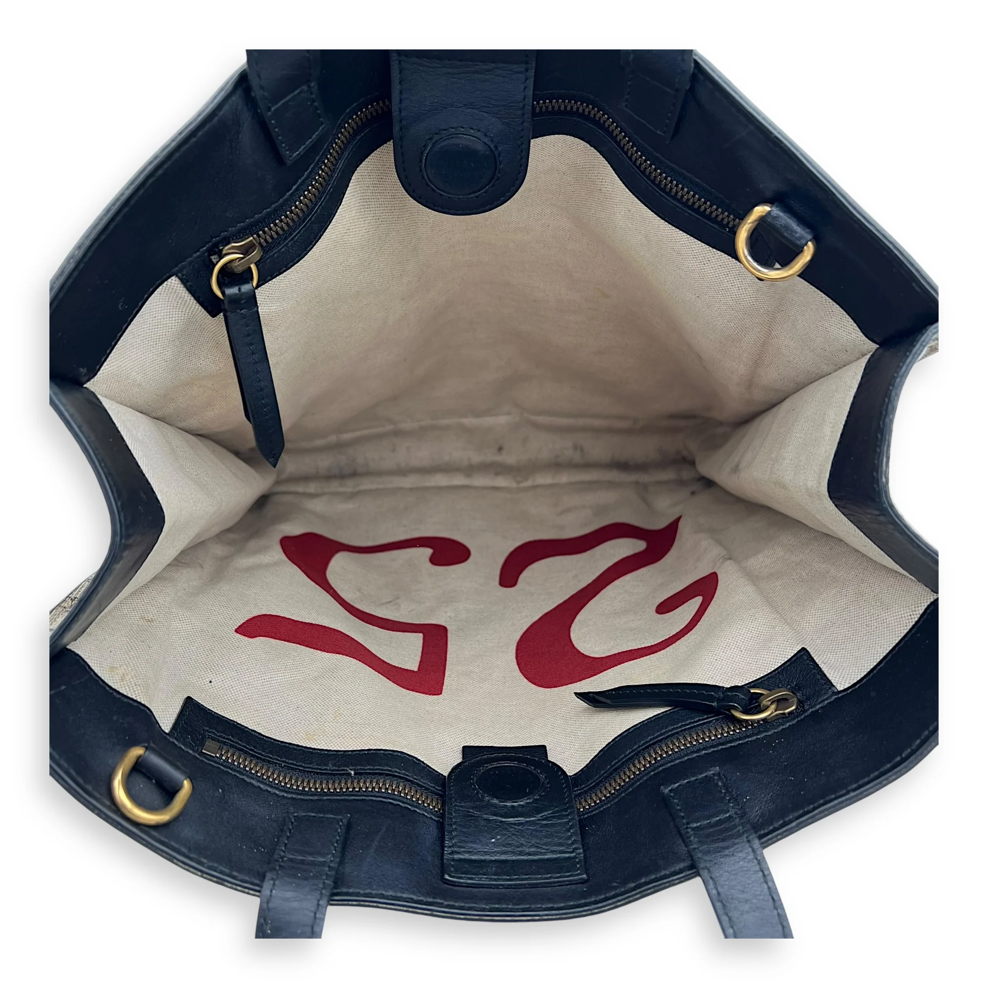 GG Supreme Bee Brown Tote Bag in Coated Canvas, Gold hardware