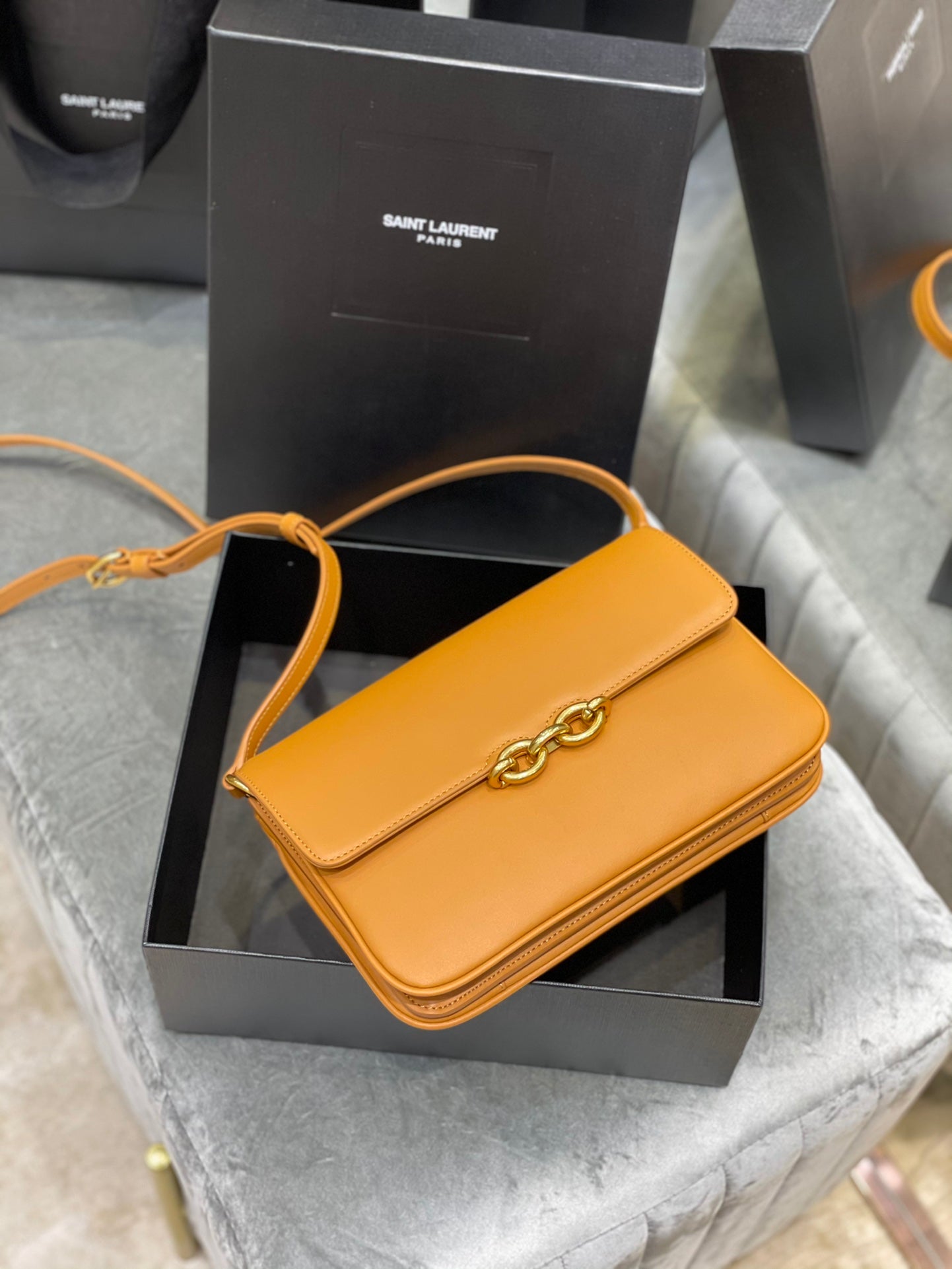 YSL Le Maillon Satchel In Smooth Leather Bag