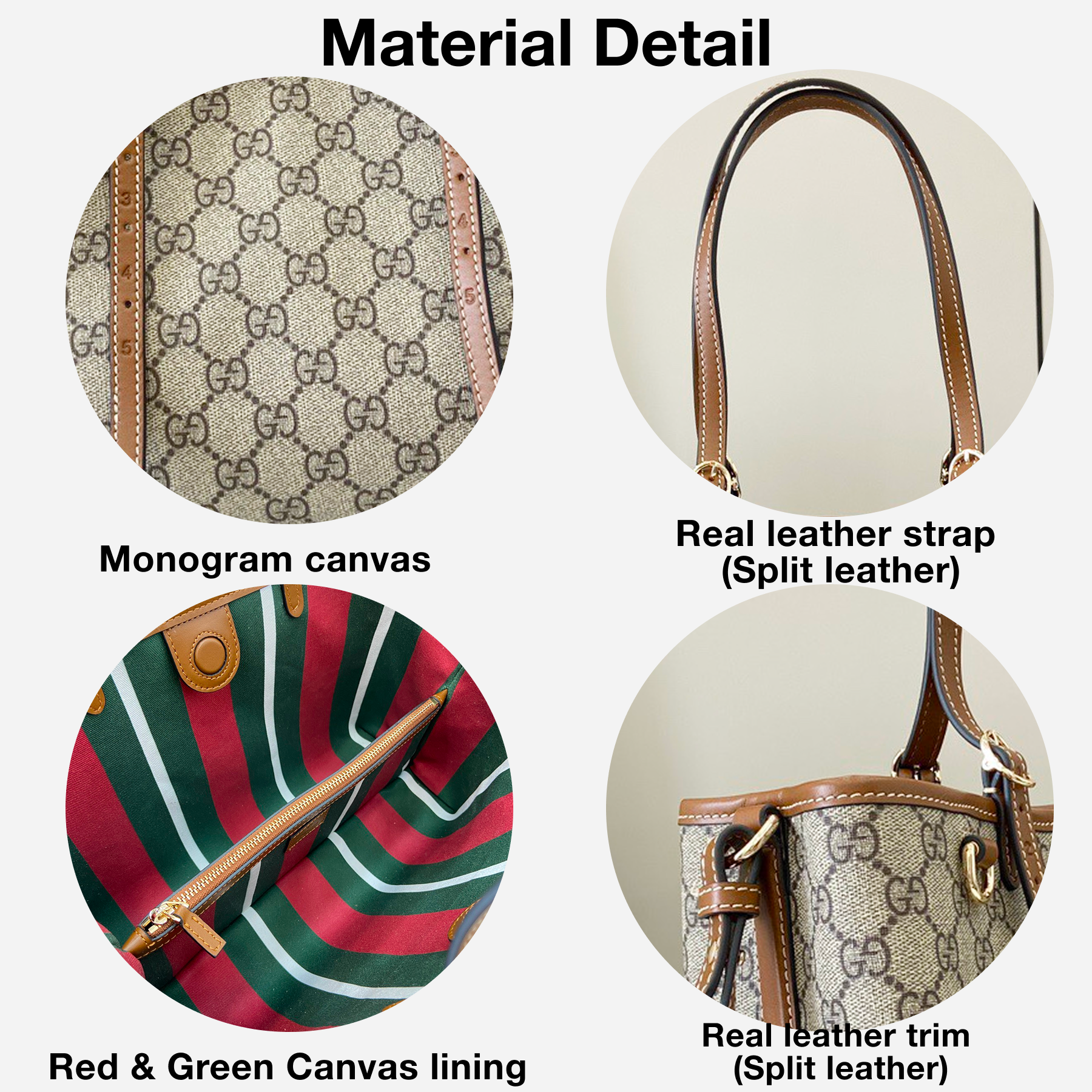 [TOP] Gucci GG Emblem Medium brown tote bag