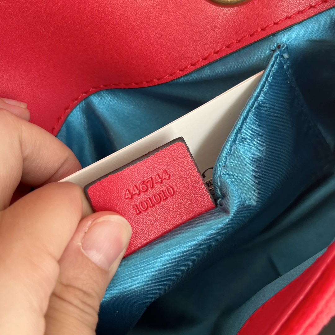 Gucci GG Marmont Velvet Collection - Red Bag