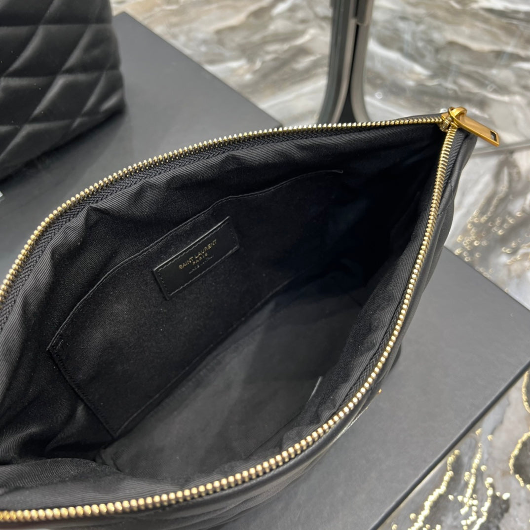 YSL Sade Quilted Leather Pouch