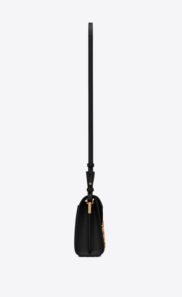 CASSANDRA MINI TOP HANDLE BAG IN GRAIN DE POUDRE EMBOSSED LEATHER