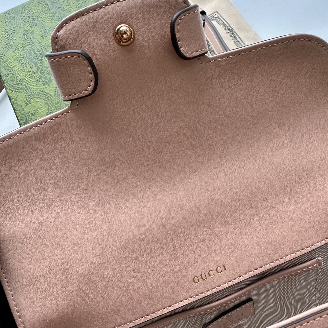 Gucci Horsebit 1955 Small Pink Shoulder Bag