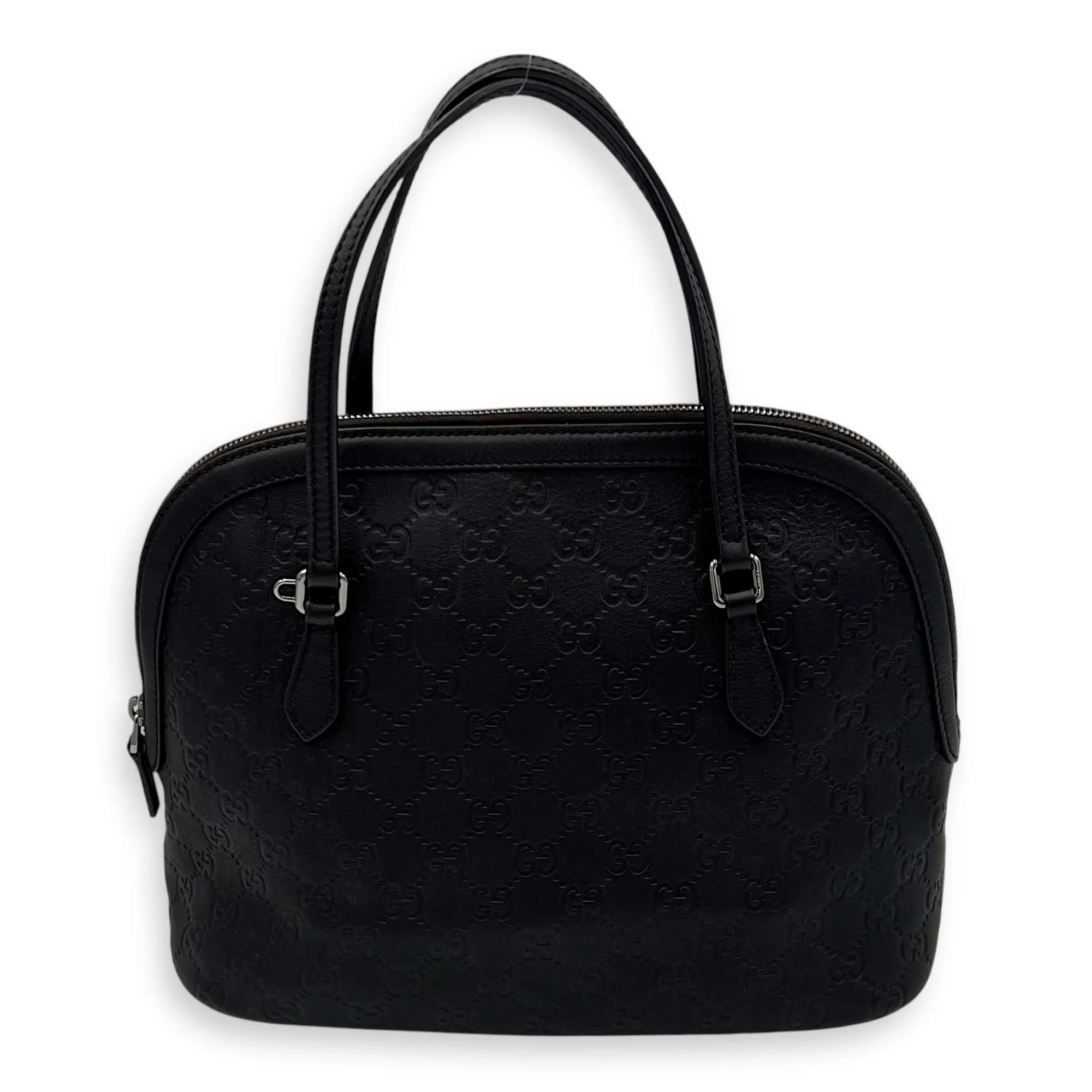 Dome Top handle bag in Guccissima leather, Silver Hardware
