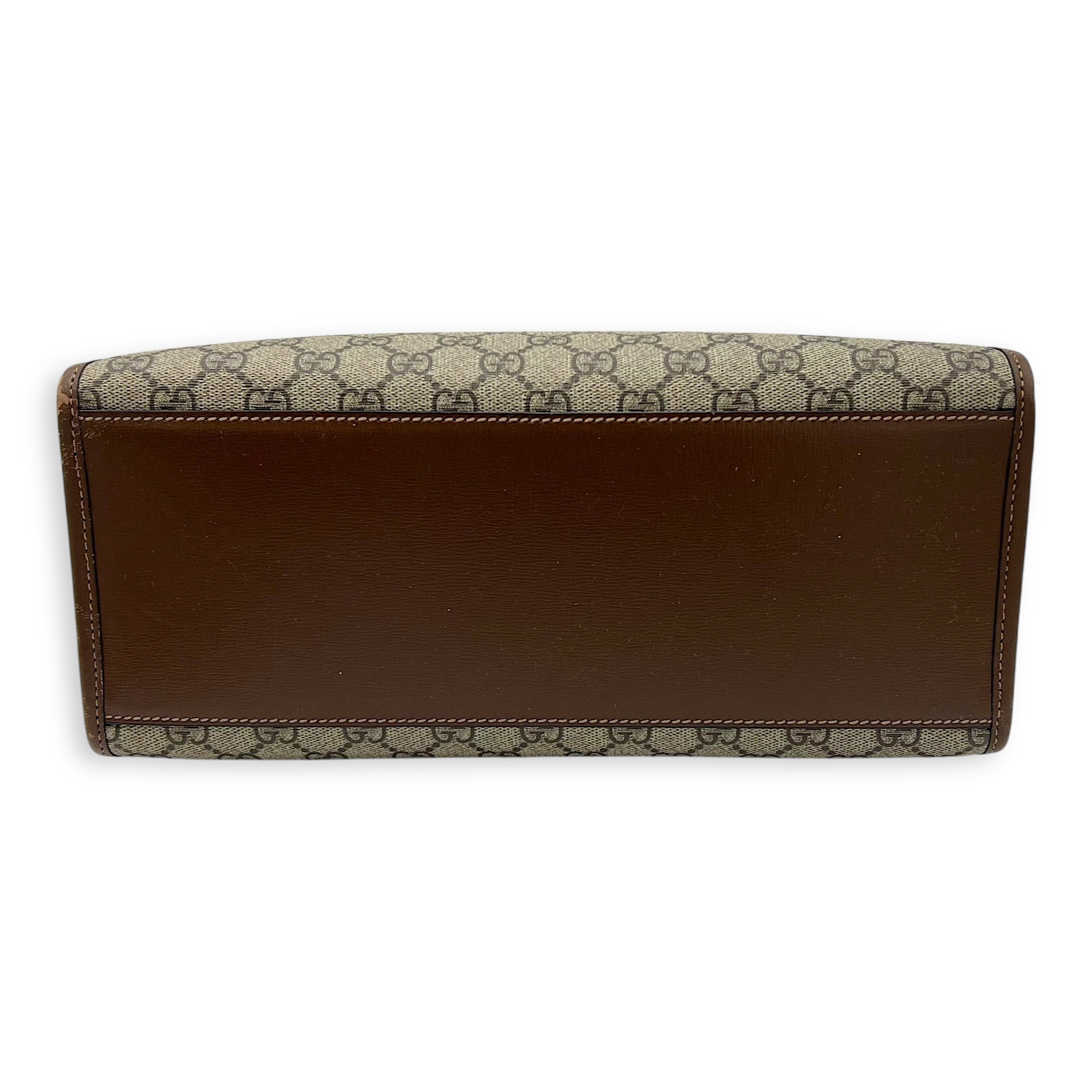GG Supreme Brown Tote Bag in Interlocking GG Supreme, Gold hardware