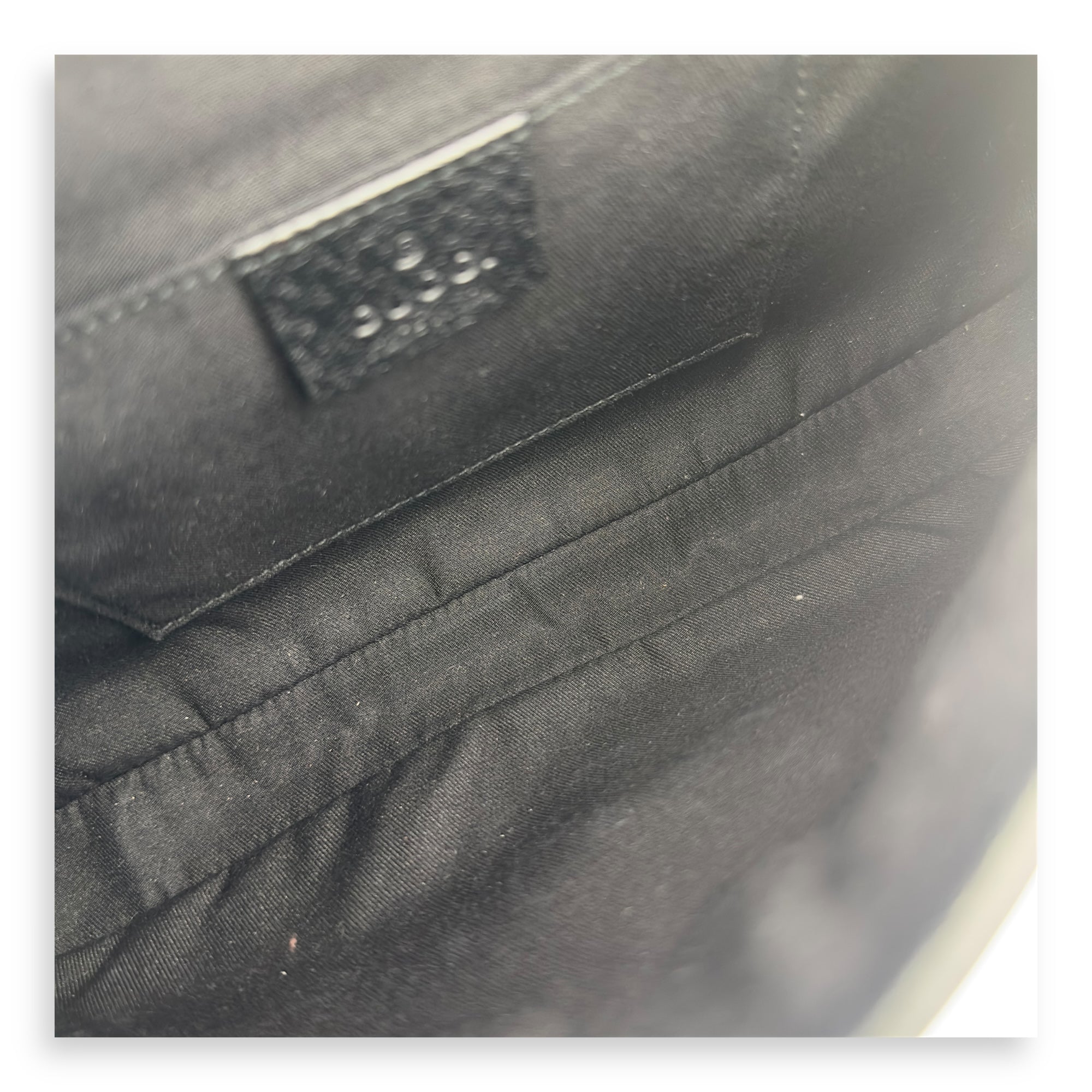 Logo Shoulder Bag Black in Calfskin, Gold hardware