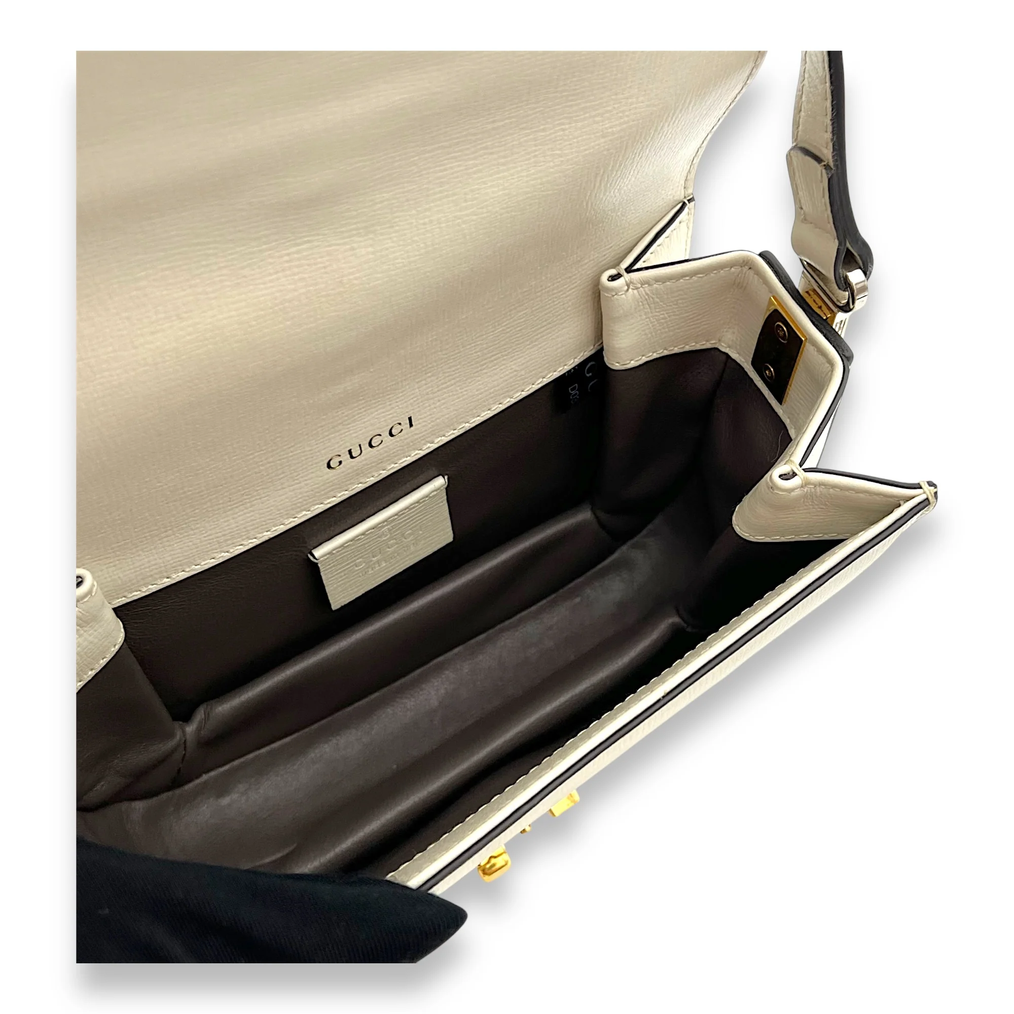 Sylvie 1969 Mini Crossbody bag in Calfskin, Gold Hardware