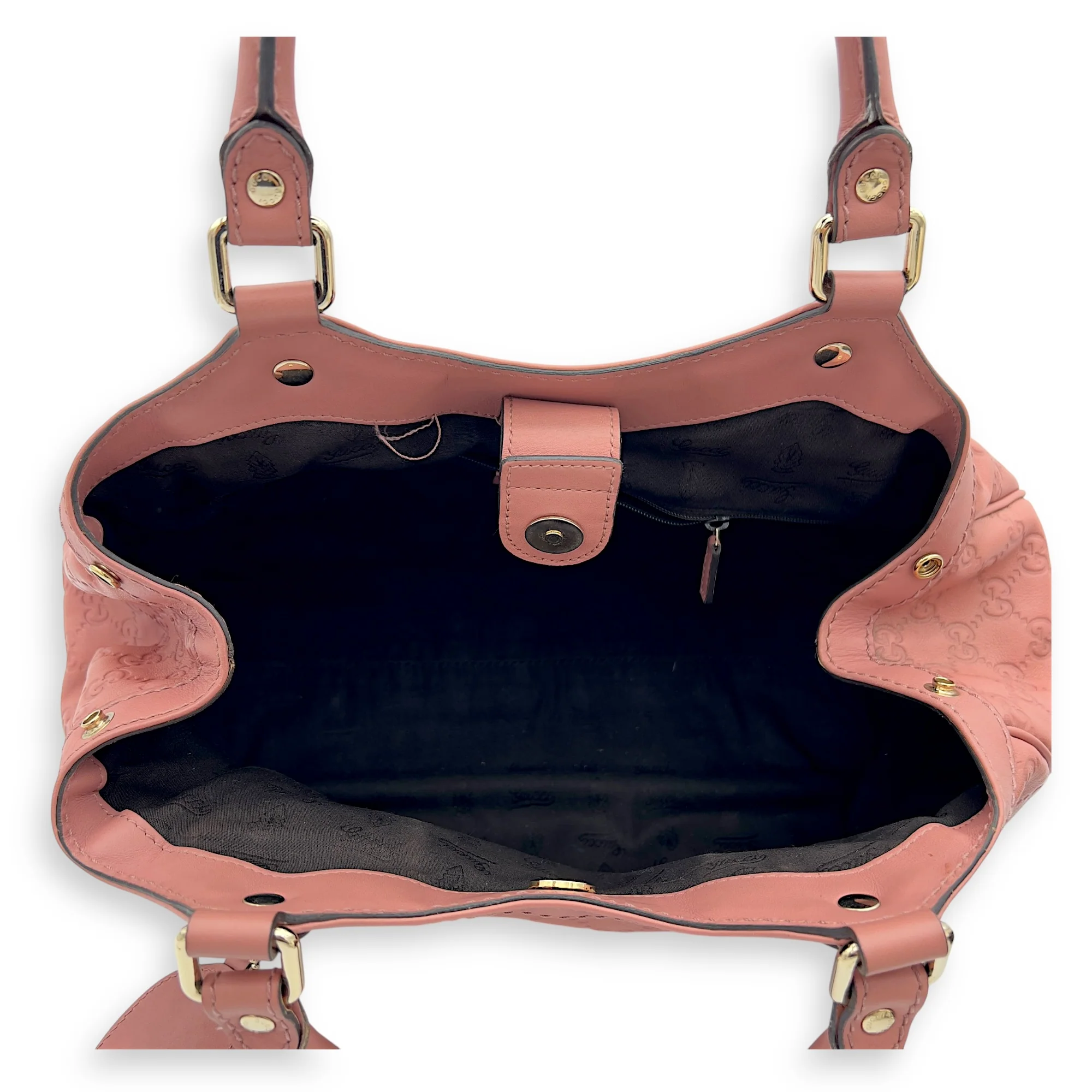 GG Top Handle Bag Pink in Calfskin, Silver hardware