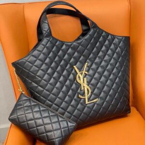 YSL Icare Maxi Shopping Bag In Quilted Lambskin