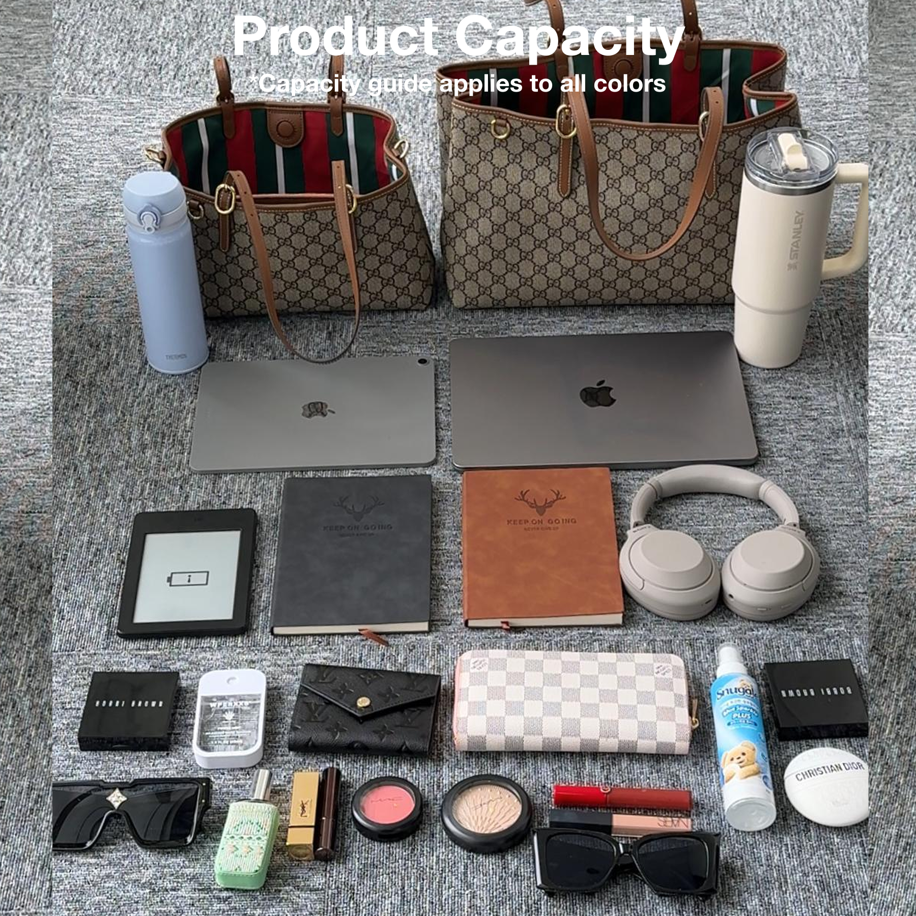 [TOP] Gucci GG Emblem Large brown tote bag
