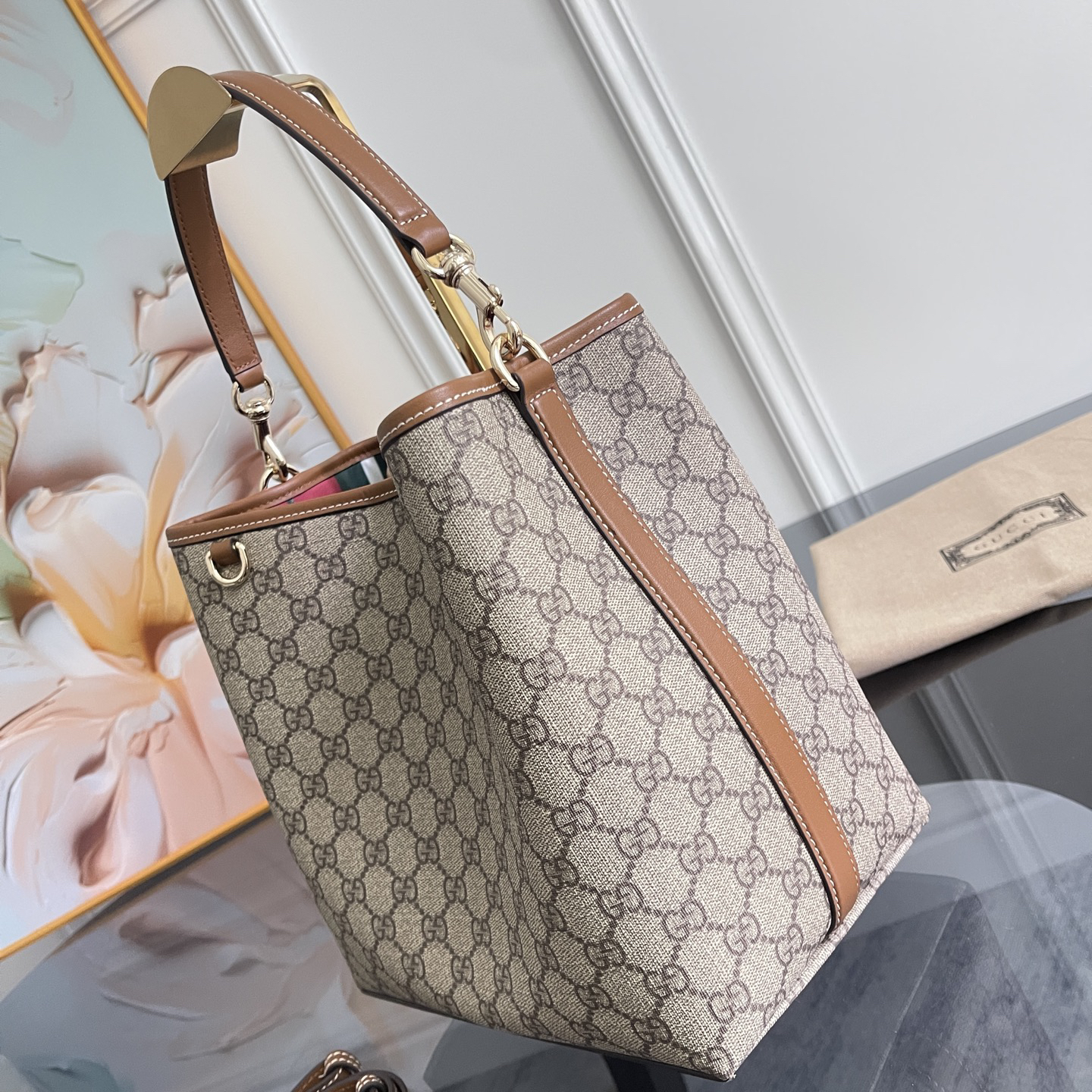 [TOP]Gucci GG Emblem bucket bag - Medium