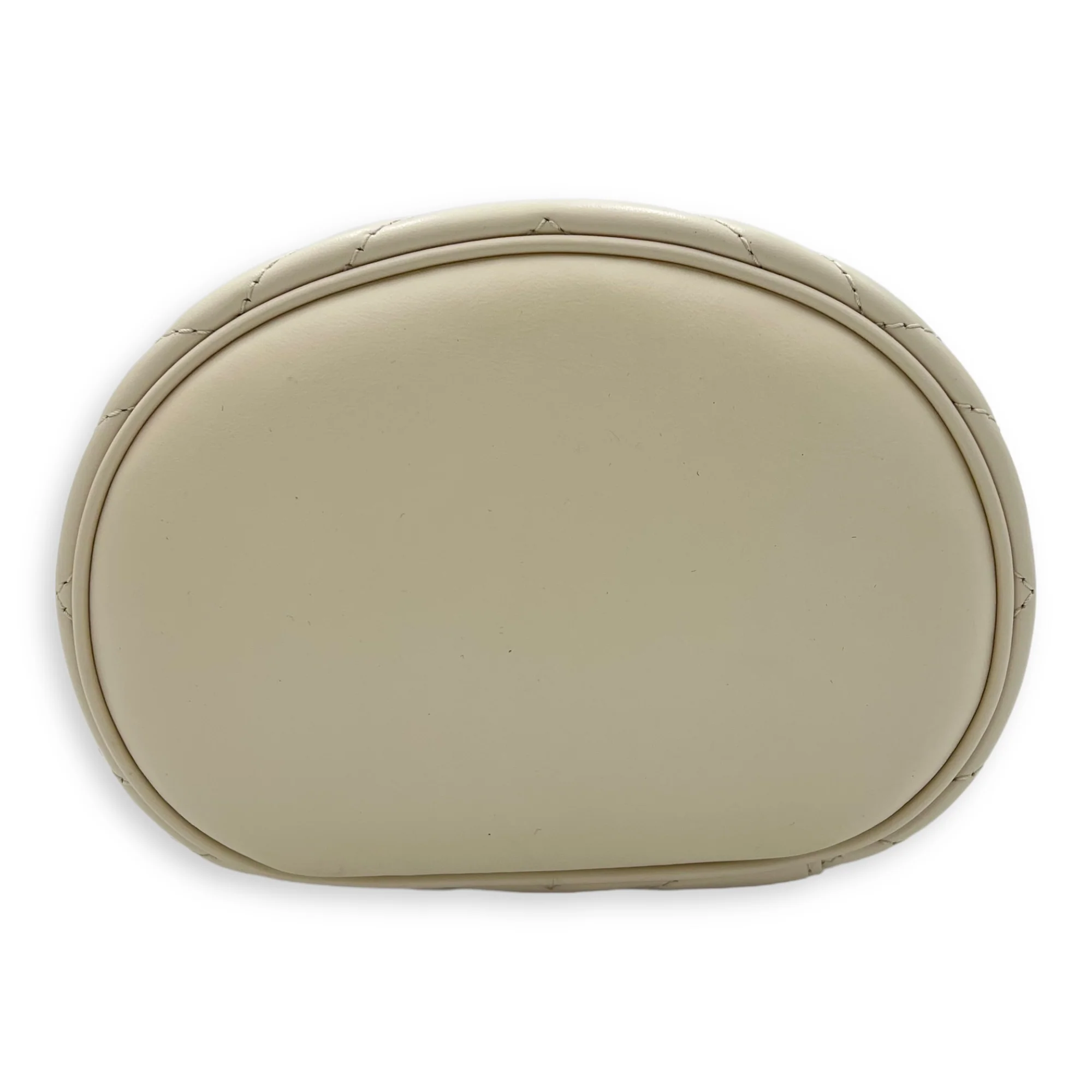 GG Marmont Backpack White in Calfskin, Gold hardware