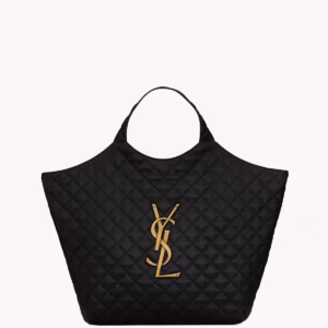 YSL ICARE in quilted lambskin-BLACK