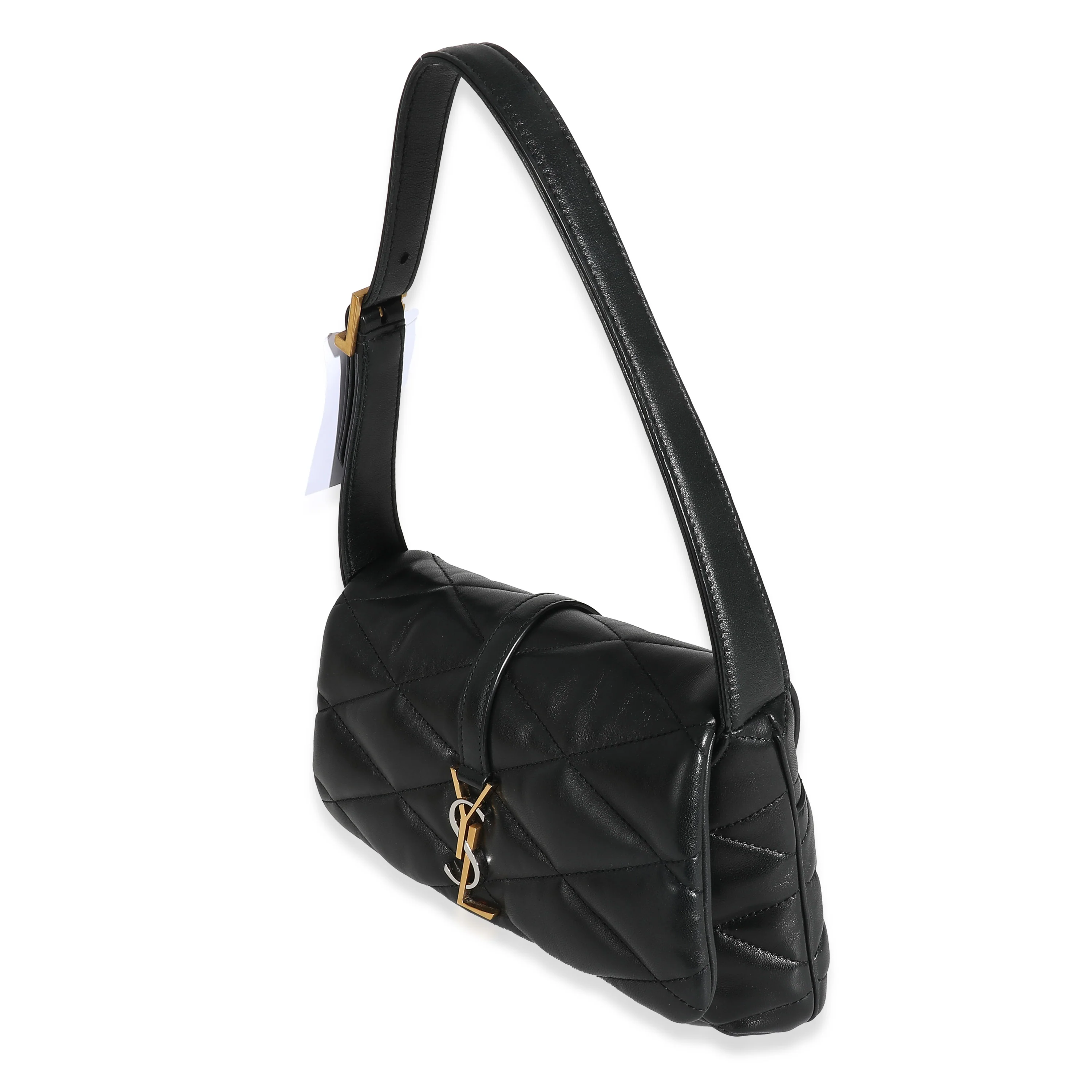 Saint Laurent Black Quilted Lambskin Le 57 Hobo