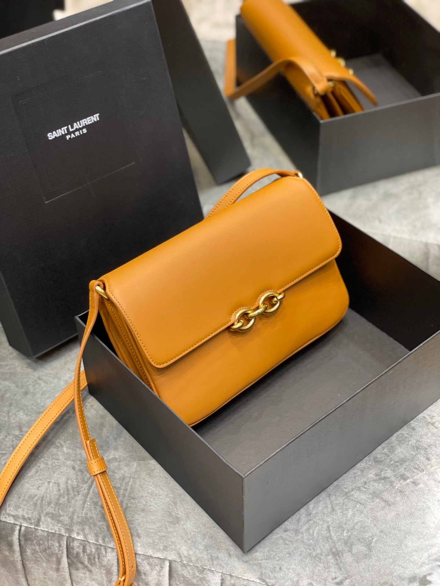 YSL Le Maillon Satchel In Smooth Leather Bag