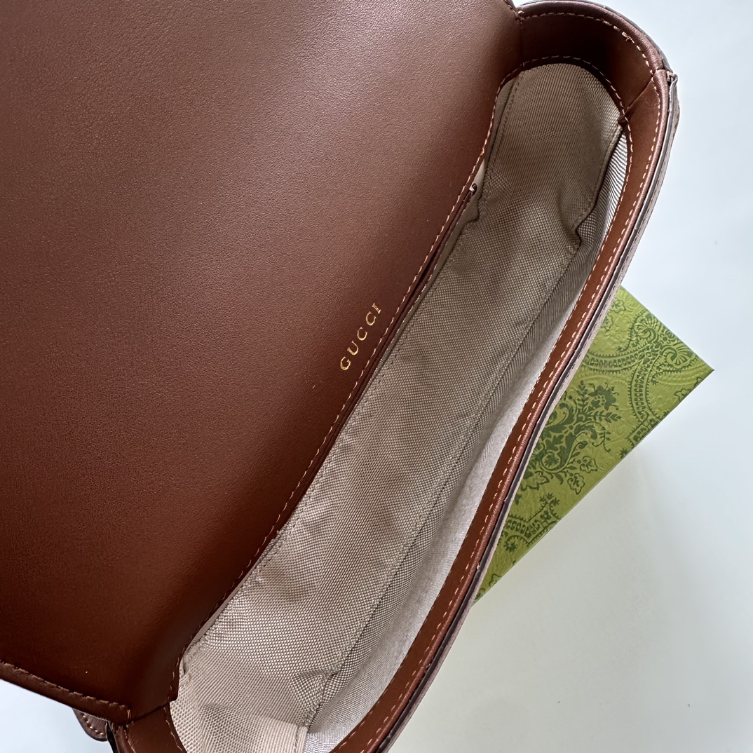 Gucci Horsebit 1955 Small Brown Shoulder Bag