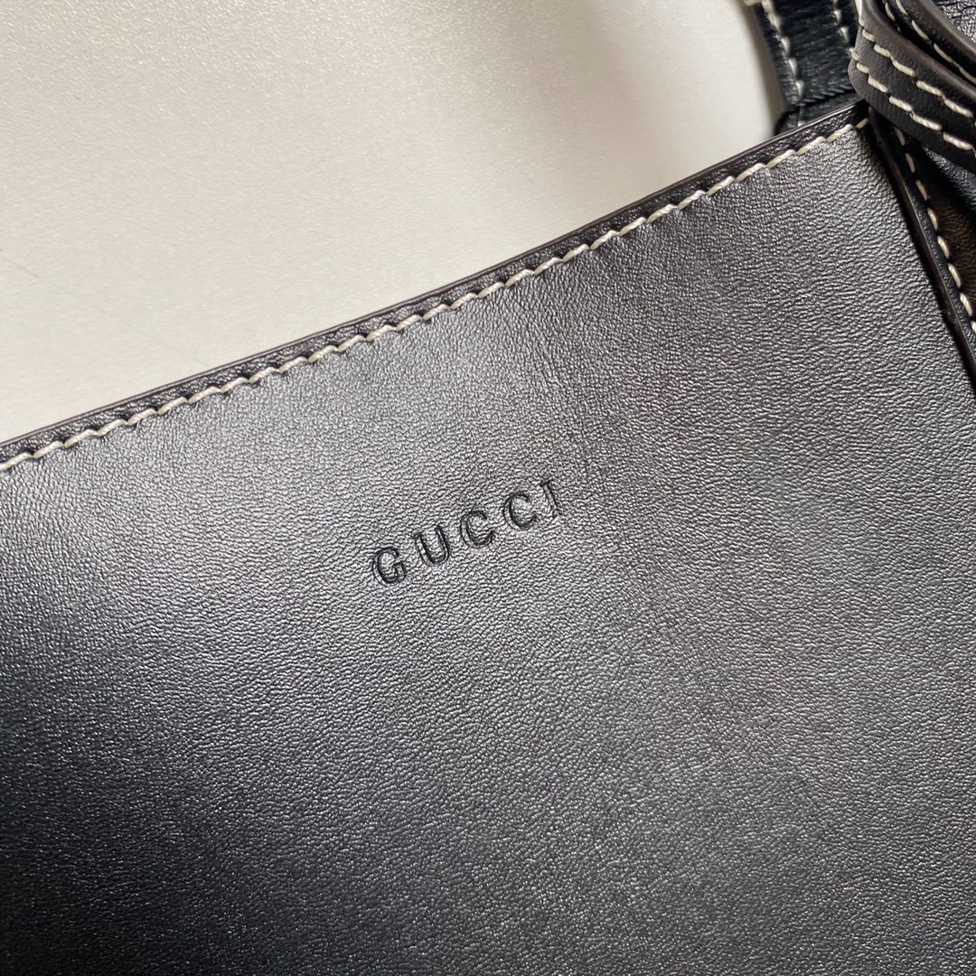 Gucci Calfskin GG Monogram Medium Reversible Tote Black - Bag