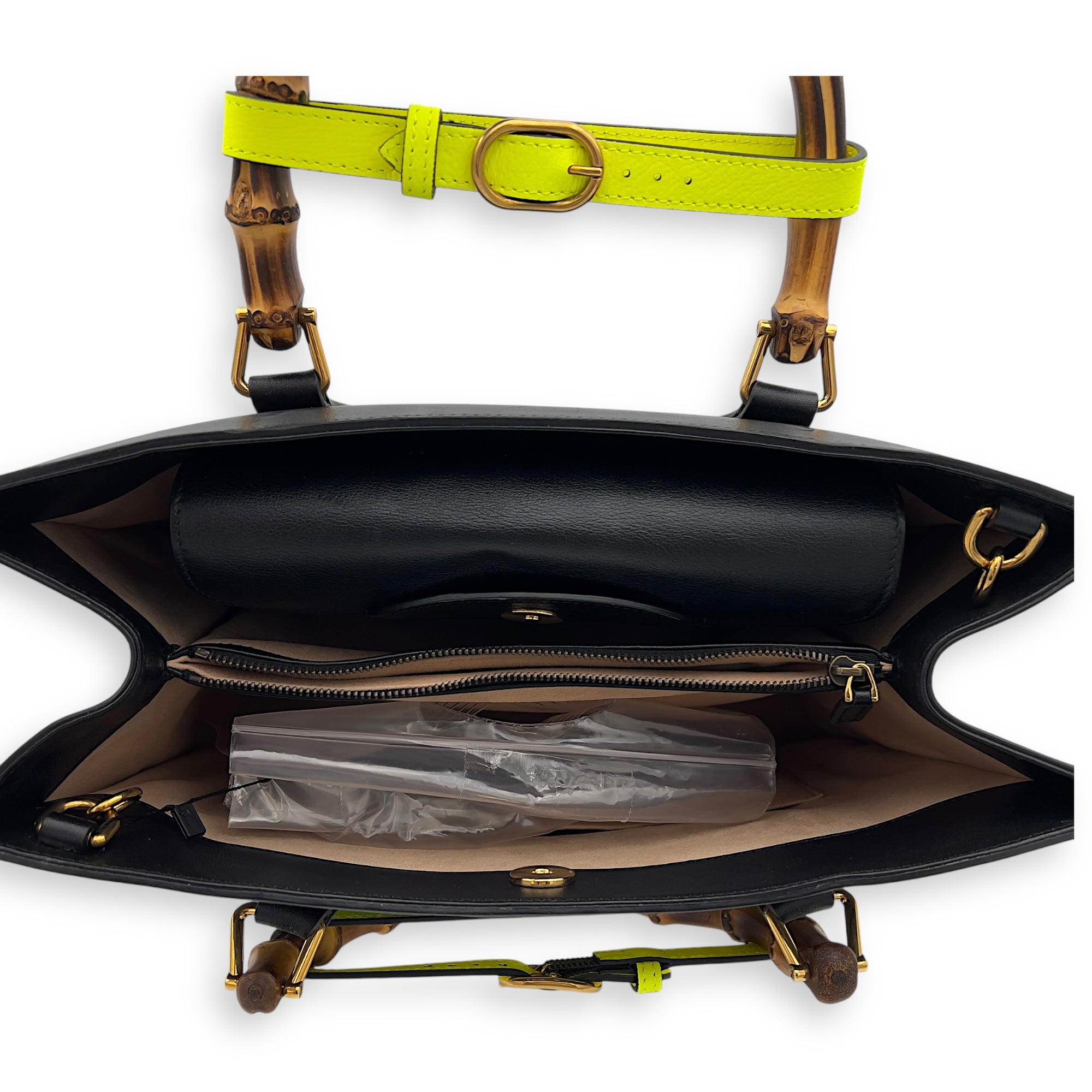 Diana Top Handle Bag Black in Calfskin, Gold hardware