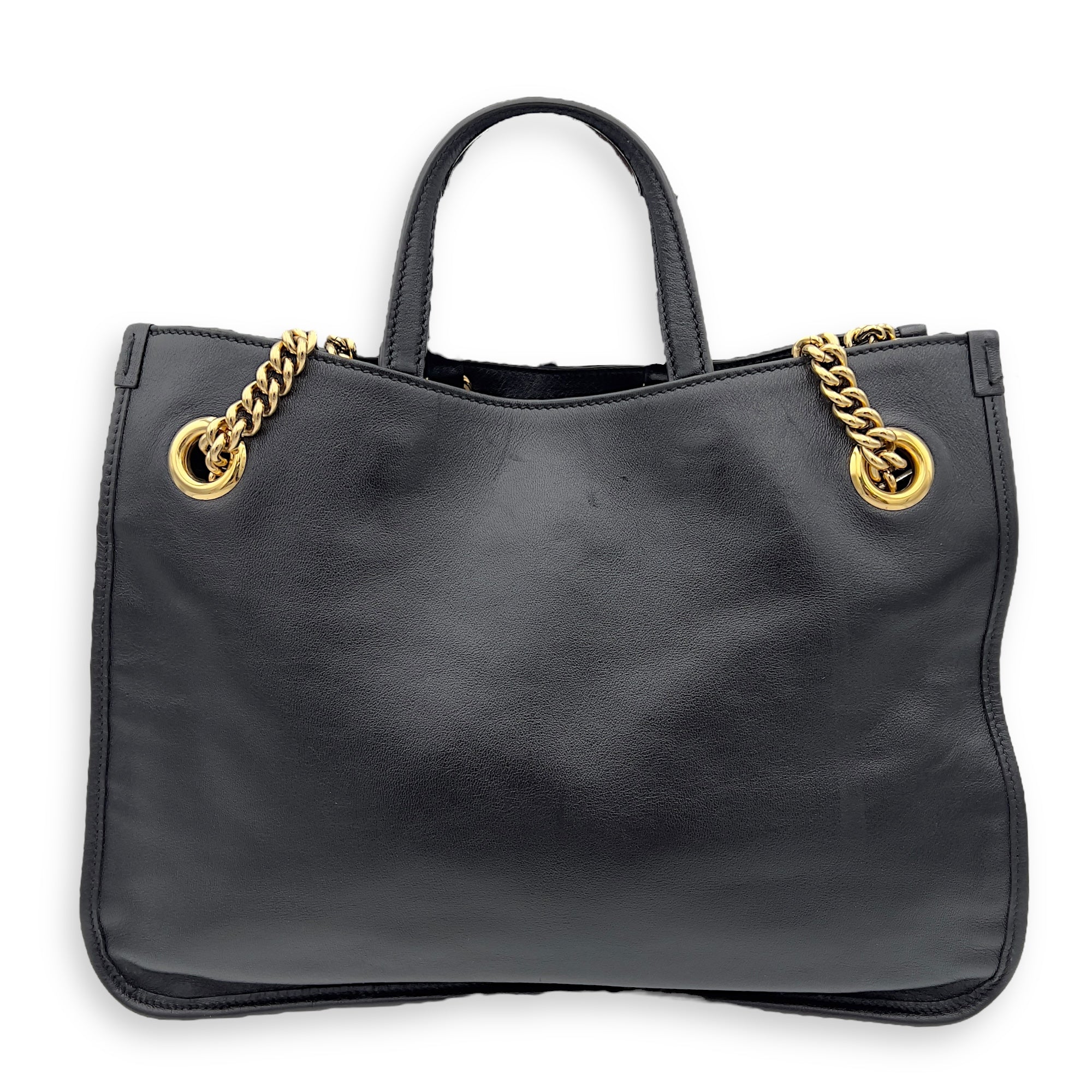 Horsebit 1955 Tote Bag Black in Calfskin, Gold hardware