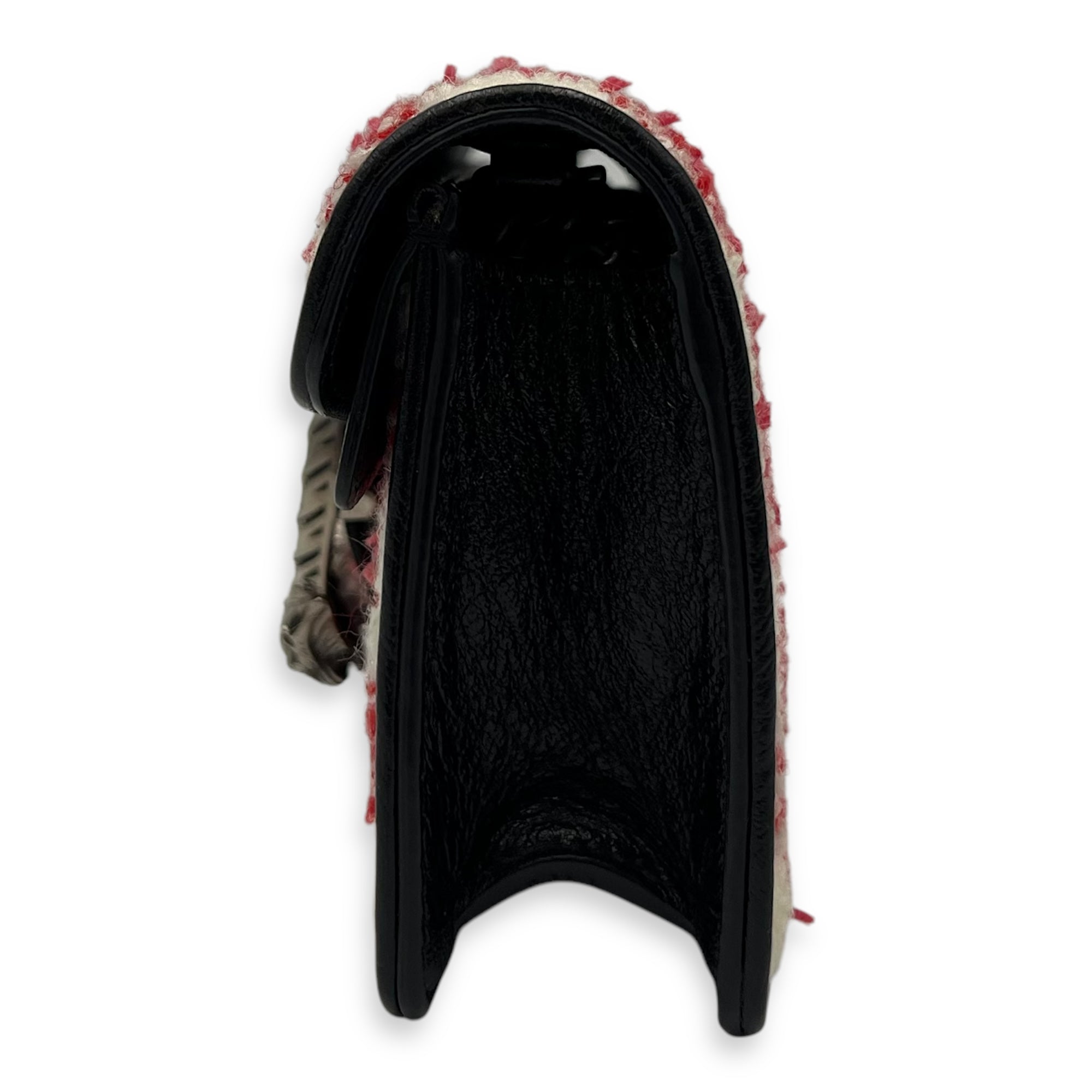 Dionysus Super Mini Red Crossbody Bag in Tweed, Ruthenium hardware