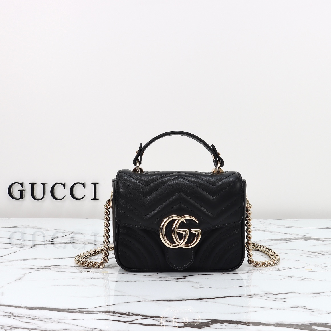 [TOP] Gucci GG Marmont mini top handle bag