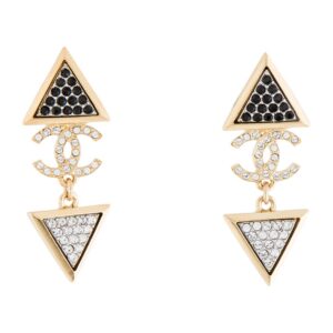2024 Strass CC Drop Earrings
