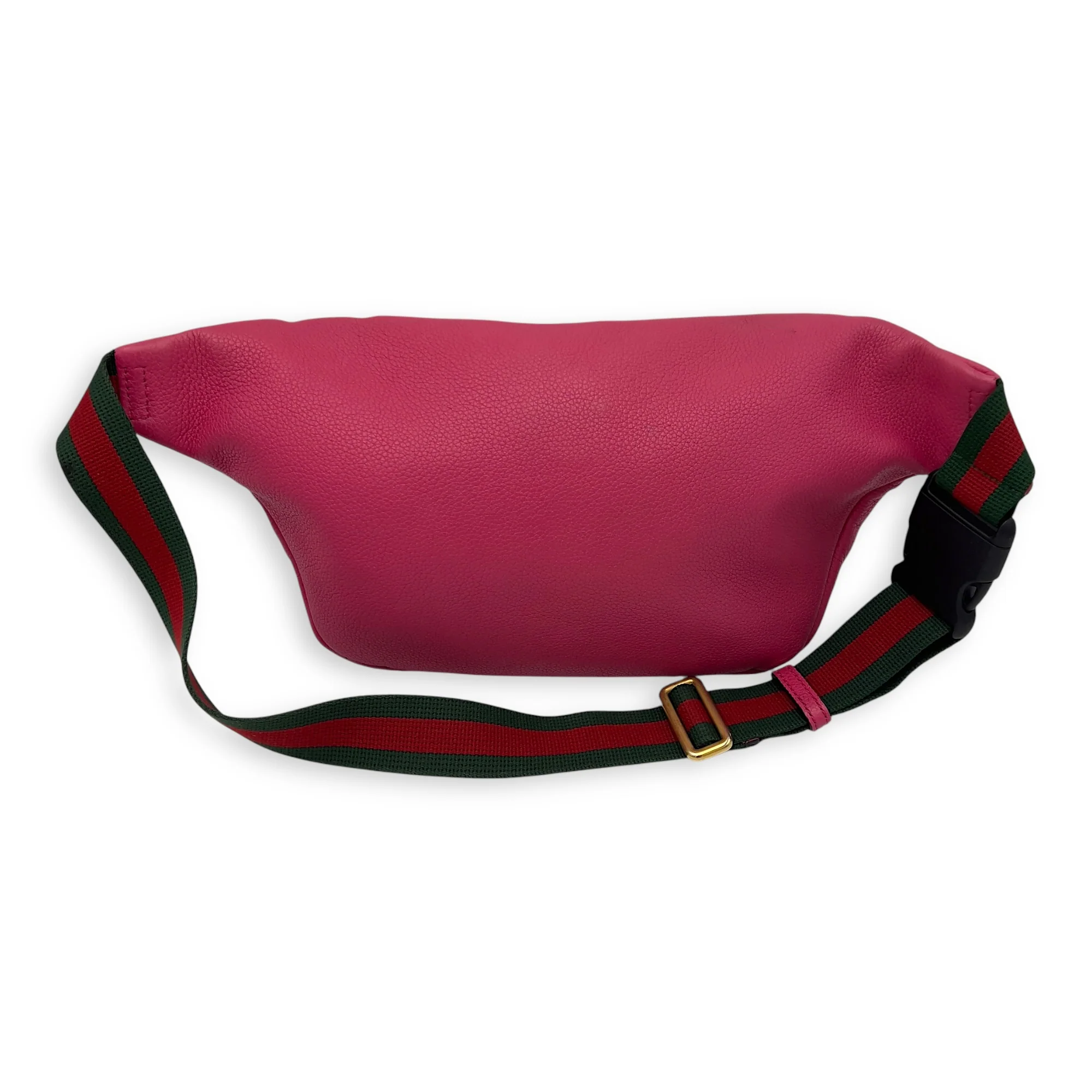 Logo Belt Bag Pink in Calfskin, Silver hardware
