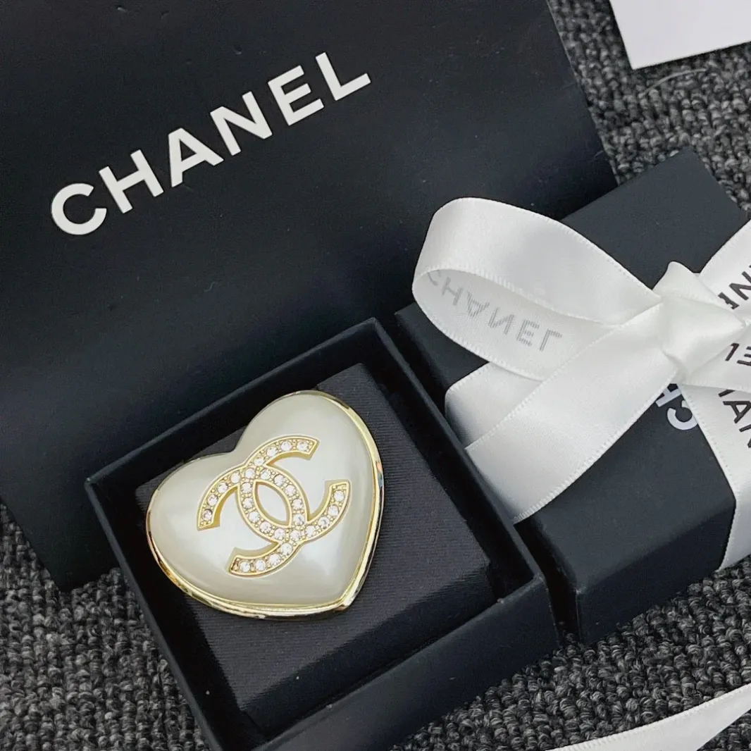 CC Heart brooch