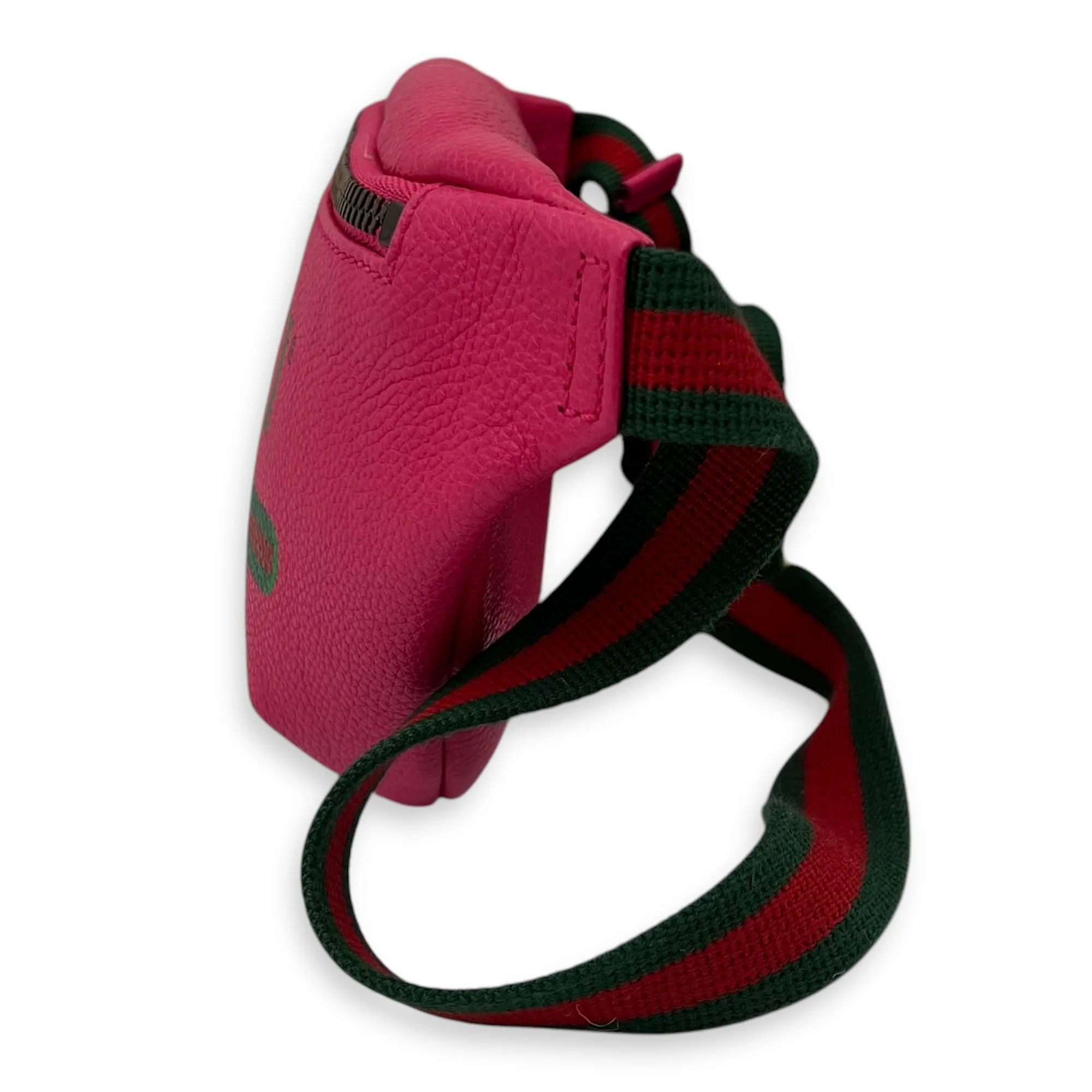 Logo Belt Bag Pink in Calfskin, Gold hardware